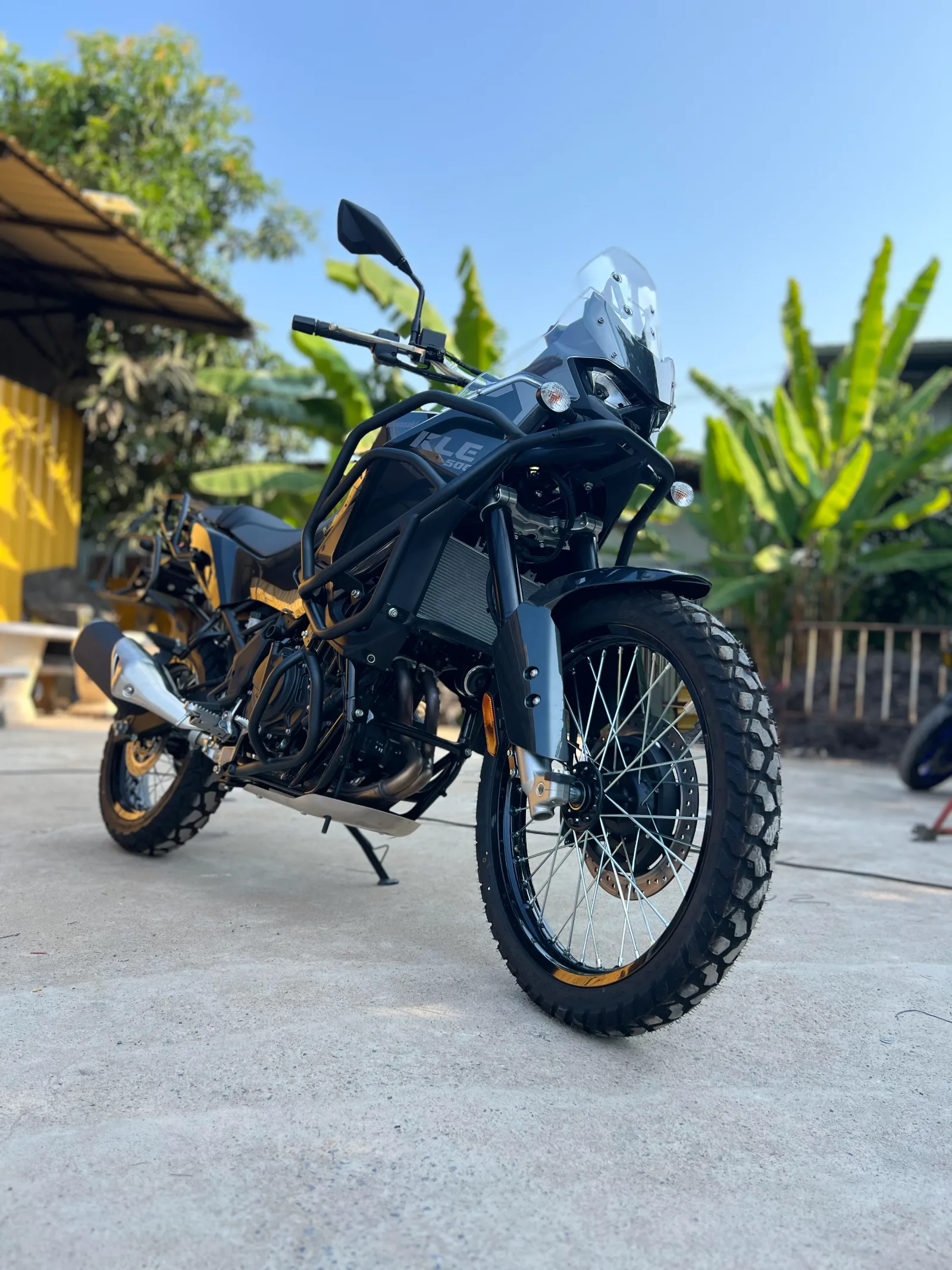 kawasaki-kle500-แคชบาร์